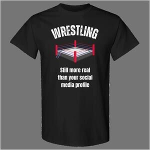 Wrestling Social Media Humor Graphic Unisex T-Shirt